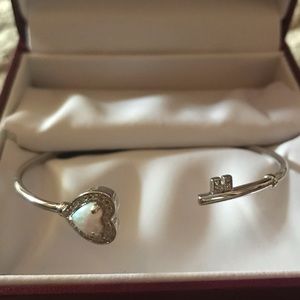Helzberg Opal key and heart bracelet